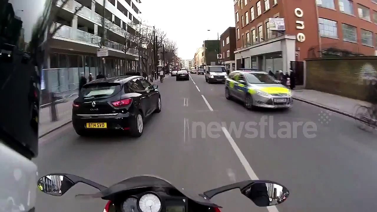 Cyclist rides into child crossing road