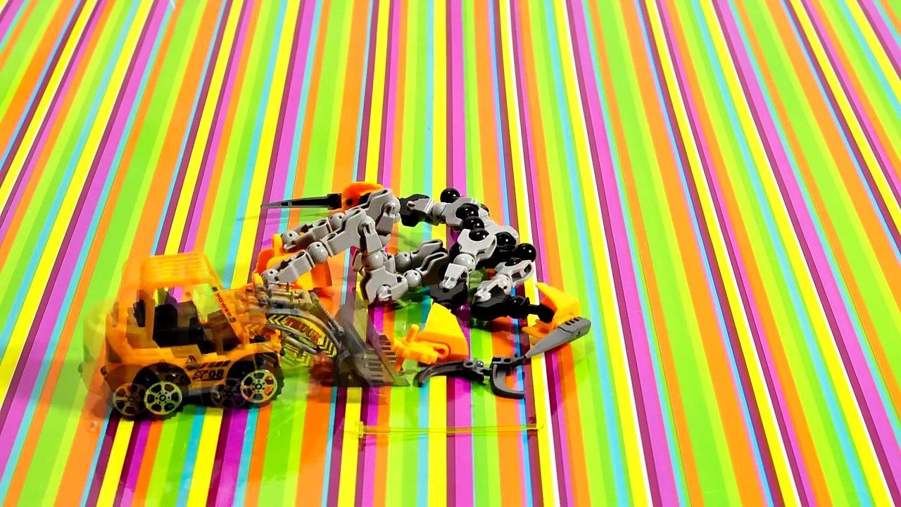 Lego  Hero Factory Transformers for kids  - Lego cartoon Tractor Pavlik