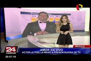 México: actor le pide la mano a presentadora de tv en vivo