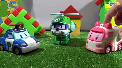 Мультики про Машинки для детей Робокар Поли Качели на Детской Площадке