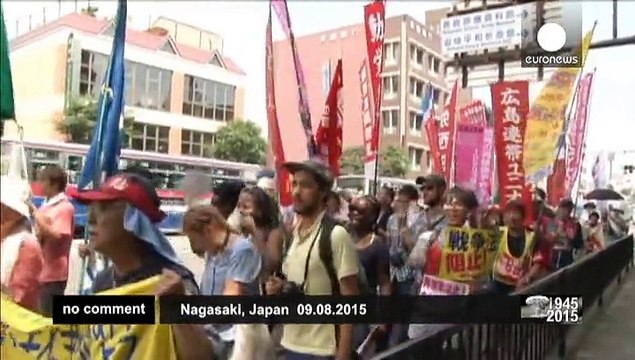 Nagasaki protesters' concern over Japan's pacifist constitution
