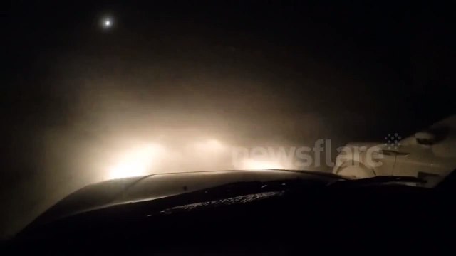 Stuck in the Snow Storm 'Weather Bomb' Thingvellir Iceland