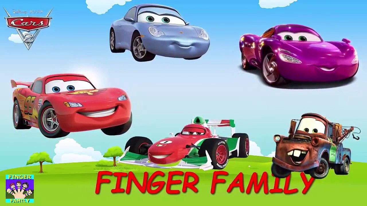 Disney Cars 2 Finger Family Song | Cars 2 Song For Children | Dady Finger Nursery Rhymes