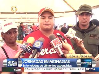 Gobierno realizó 16 jornadas de alimentación en Monagas