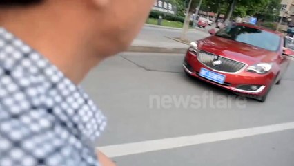 Man invents motorised suitcase