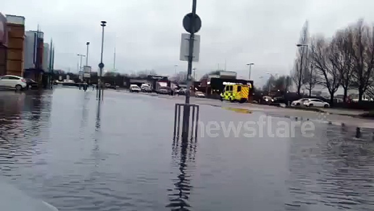 Flooding in Reading Car-Park