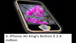 10 Most Expensive Mobile Phones in the World,Diamond Rose iPhone 4 32GB,Supreme Goldstriker iPhone 3G 32GB $ 3200000,