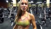 Female Fitness Models Arms, Abs, and Back Exercise. Dumbbell Rows!