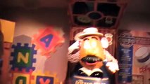 Mr Potatohead malfunctions and drops ear at midway plaza in Disney's hollywood studios