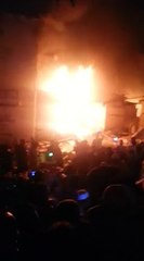 Women Shopping center on fire in Oghi Mansehra