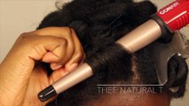Soft   Fluffy Curling Wand Curls on 4C Hair | Thee Natural T