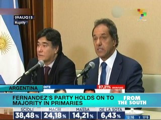 Argentina: Front for Victory Ahead in Primary Elections