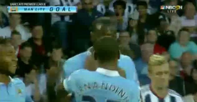 Yaya Toure 0:1 | West Bromwich Albion vs Manchester City 10.08.2015