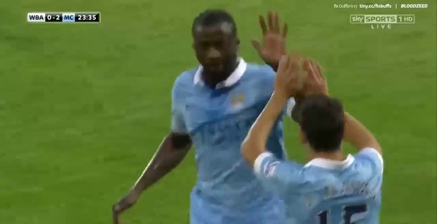 Yaya Touré Fantastic Goal 0-2 | West Bromwich vs Manchester City 10.08.2015 HD