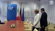 Renzi a Bruxelles per il G7 del 4-5 giugno, Bilaterale Renzi-Merkel