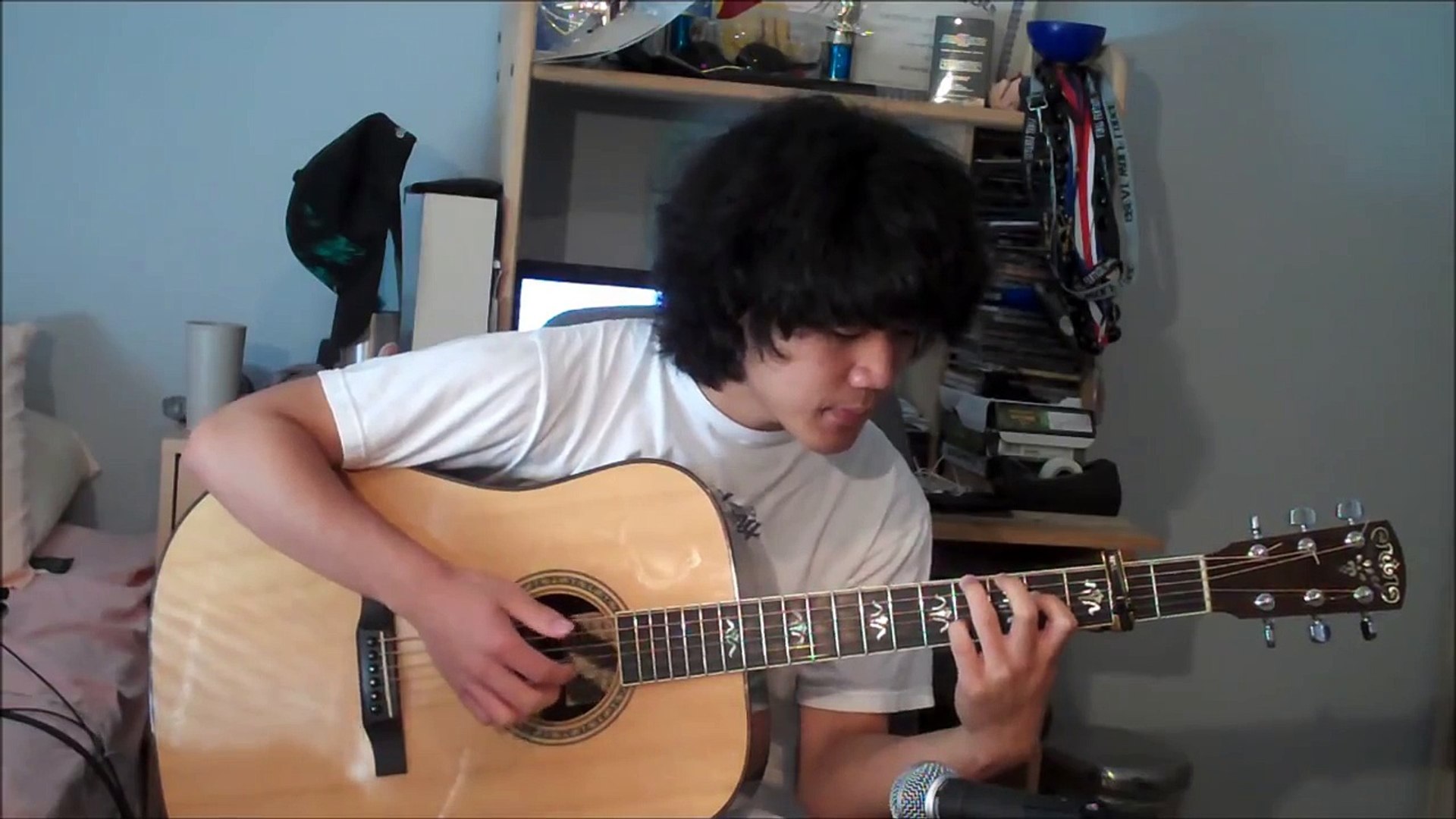 あの花 Ano Hana Op Aoi Shiori Galileo Galilei Acoustic Guitar Cover Video Dailymotion