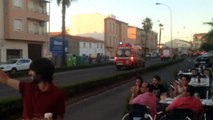 Bombeiros portugueses ovacionados de pé como heróis em Espanha