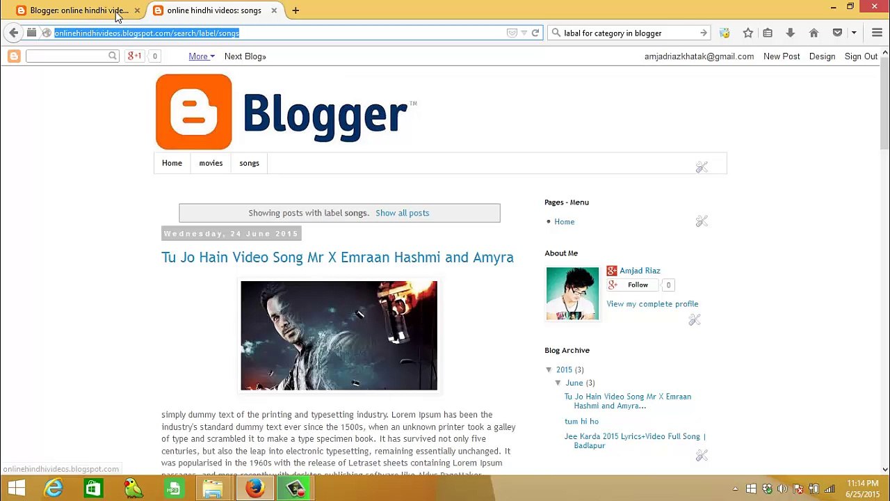 blogger in urdu/hindi-How to create label & category (show post by label)#4 part 2