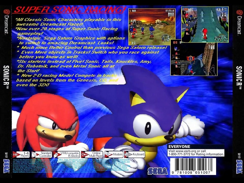 Sonic R for the Sega Dreamcast (2000-2001)