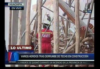 Al menos siete heridos por derrumbe de techo en Huachipa