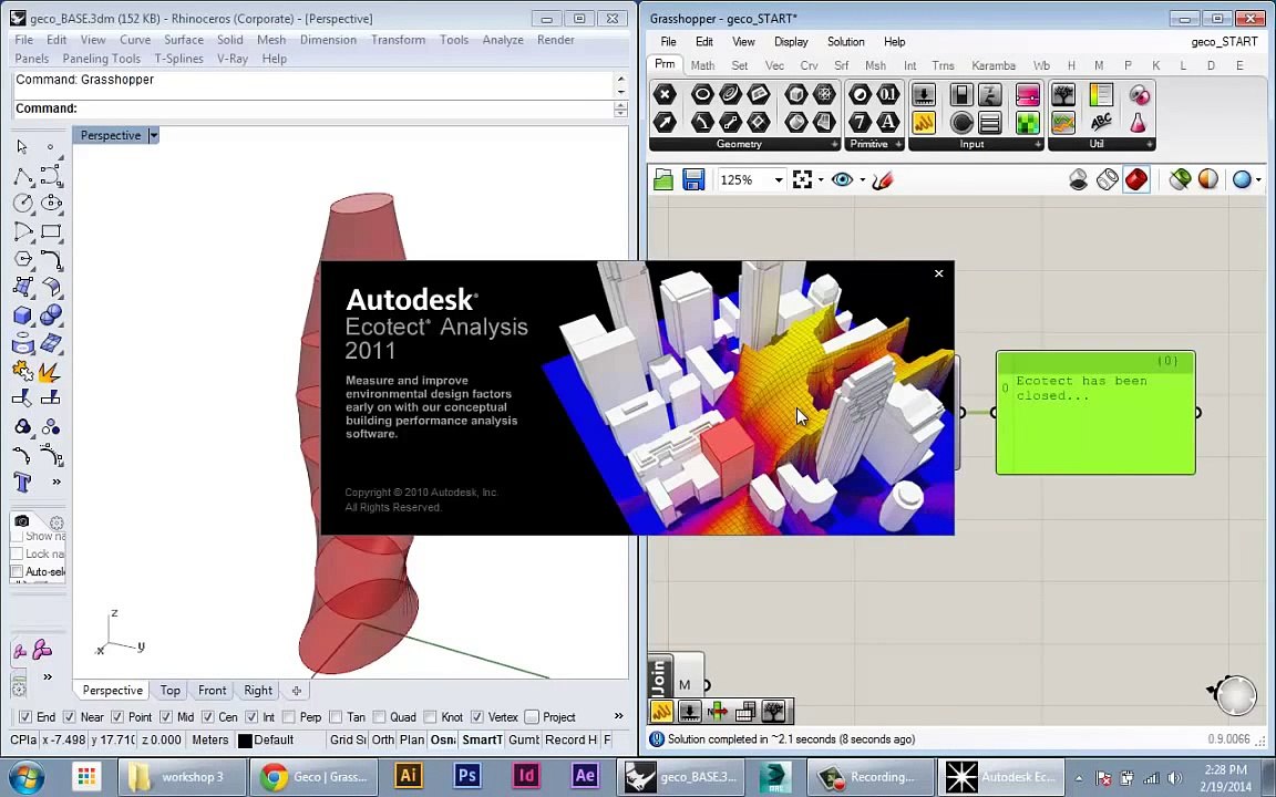 Geco Grasshopper - Sun Path and Shading 1/4