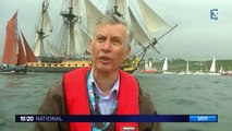 Retour triomphal pour l'Hermione à Brest