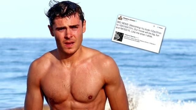 Efron Joins The Rock For Baywatch Movie
