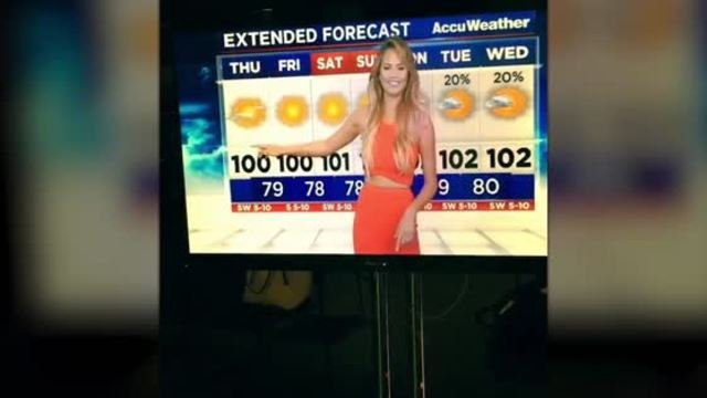 Chrissy Teigen is a Bad Weather Reporter