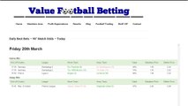 Daily Best Bets - Value Football Betting