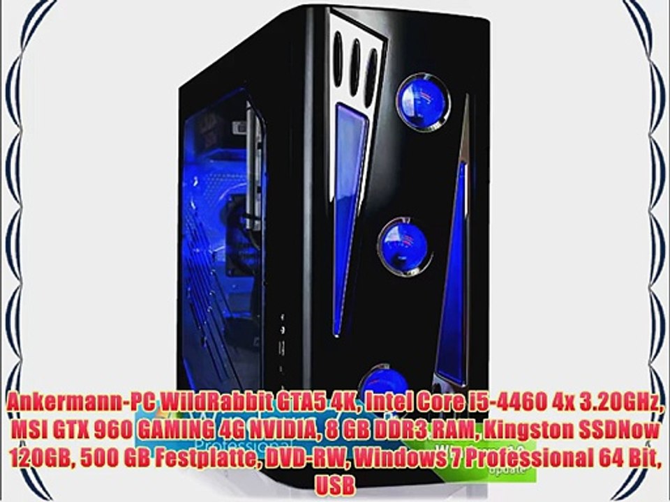 Ankermann-PC WildRabbit GTA5 4K Intel Core i5-4460 4x 3.20GHz MSI GTX 960 GAMING 4G NVIDIA