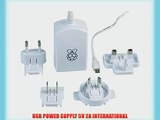 Raspberry Pi Model B  OFFICIAL 5V 2A Multi National Power adapter.