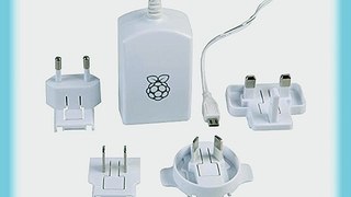 Raspberry Pi Model B  OFFICIAL 5V 2A Multi National Power adapter.