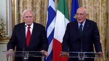 Press statement by the  President Giorgio Napolitano and by President Karolos Papoulias