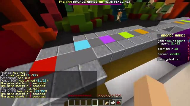 ENDERMAN PLAYING BASEBALL! - PIXEL PAINTERS - Minecraft Mini-Game w/Biggs87x