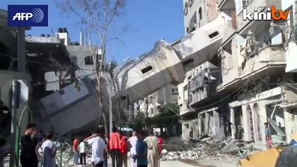 Masjid musnah akibat bedilan Israel