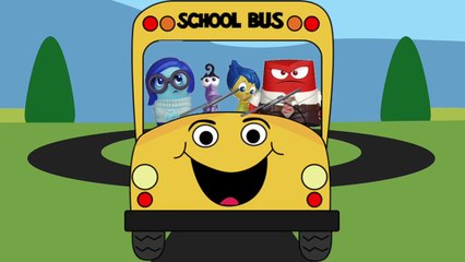 Disney Pixar INSIDE OUT Wheels on the Bus Song [Nursery Rhyme] Toy PARODY