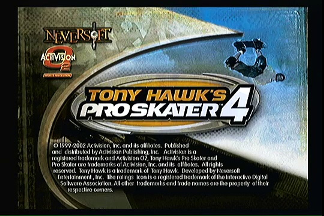 Tony Hawk's Pro Skater 4 - PlayStation 2 PS2 Intro Gameplay