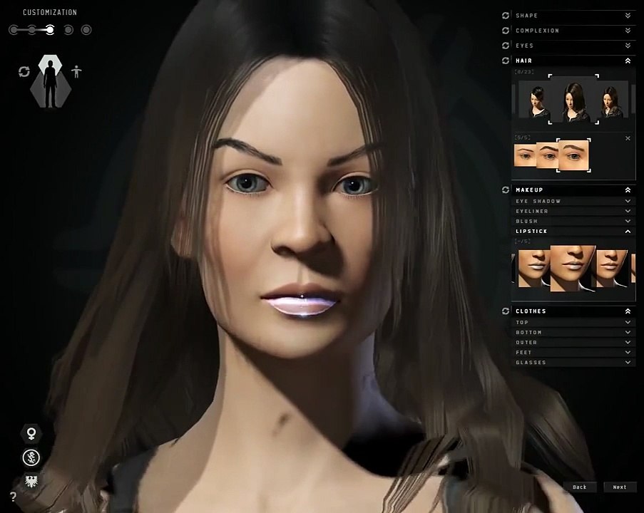 EVE Online Incursion - Female Character Creation - PC