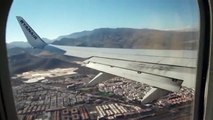 Landing In Las Palmas De Gran Canaria Int'l Airport With Ryanair Boeing 737 - 800 From Pisa