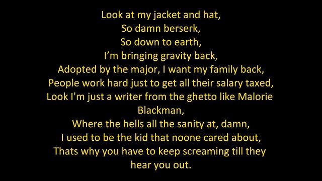 Tinie Tempah - Written In The Stars (feat. Eric Turner) (ON SCREEN LYRICS)