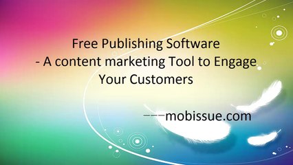 Free Publishing Software for Content Marketing, Distributing and Analyzing