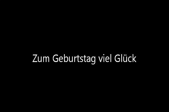 Zum Geburtstag viel Glück