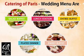 Wedding Menu Of Catering of Paris
