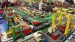 Brickville Town Harbour Lego City Layout & Railway Train Display at MKMRS Exbition Feb 2012