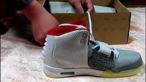 Buy cheap Air Yeezy 2 Wolf Grey Pure Platinum Review On Feet