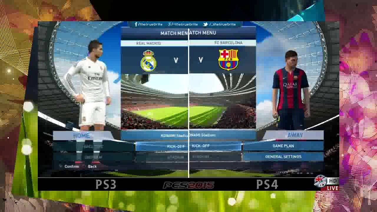 TTB] PES 2015 - PS3 Vs PS4 Comparison - Gameplay, Graphics & More - video  Dailymotion