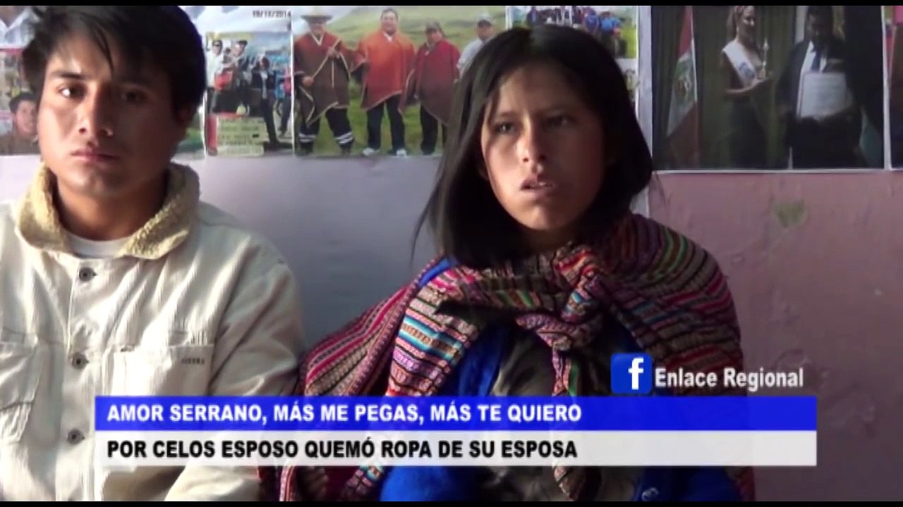 Cajamarca: Amor serrano, más me pegas, más te quiero-Por celos esposo quemó ropa de su esposa