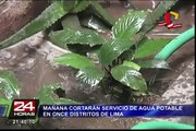 Mañana cortarán servicio de agua potable en 11 distritos de Lima