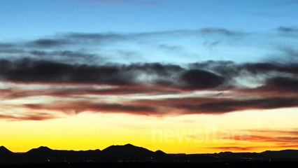 Comet Pan STARRS descends to horizon, Santa Fe, New Mexico, USA