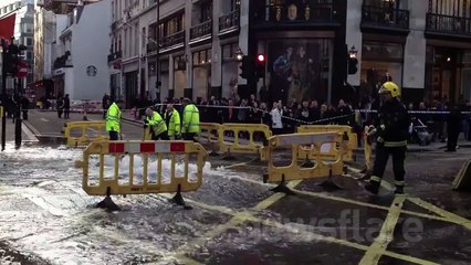 Regent Street burst water main emergency